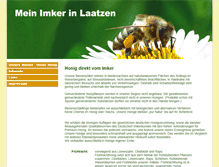Tablet Screenshot of mein-imker-in-laatzen.de